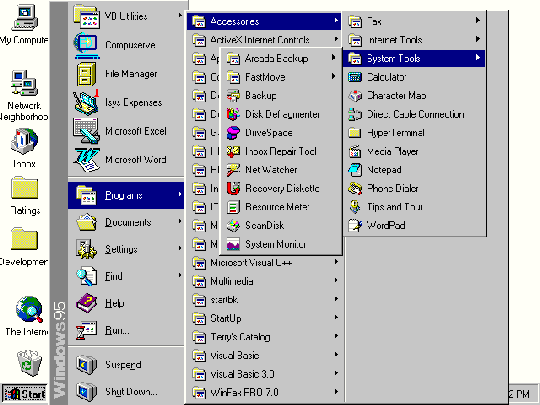 Super-cascading menu